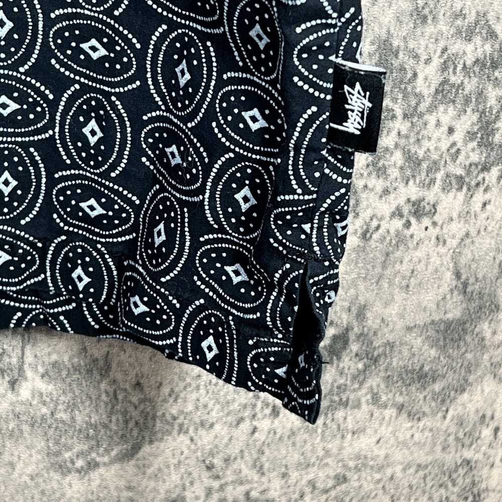 Stussy Stussy Button Down Shirt Pattern Dark Navy… - image 4