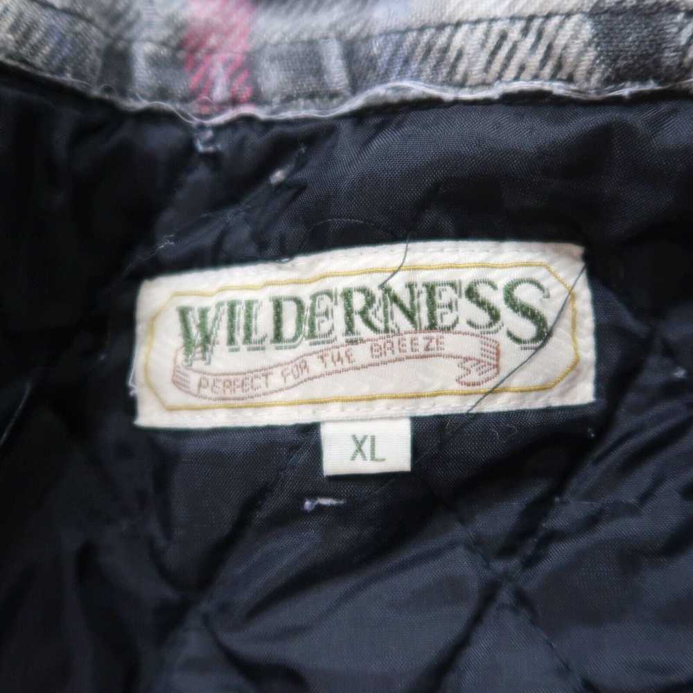 Vintage Vintage Wilderness Quilted Lined Flannel … - image 3