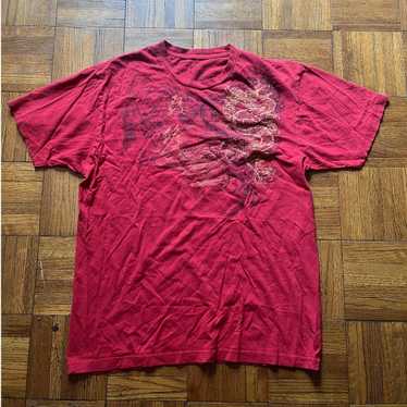 Affliction Y2k Affliction Style Dragon Red T-Shir… - image 1