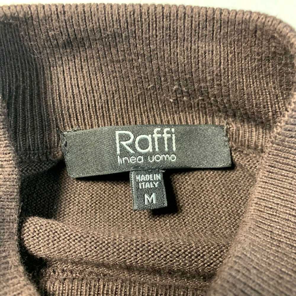 Vintage RAFFI Linea Uomo Sweater Mens Medium Brow… - image 3