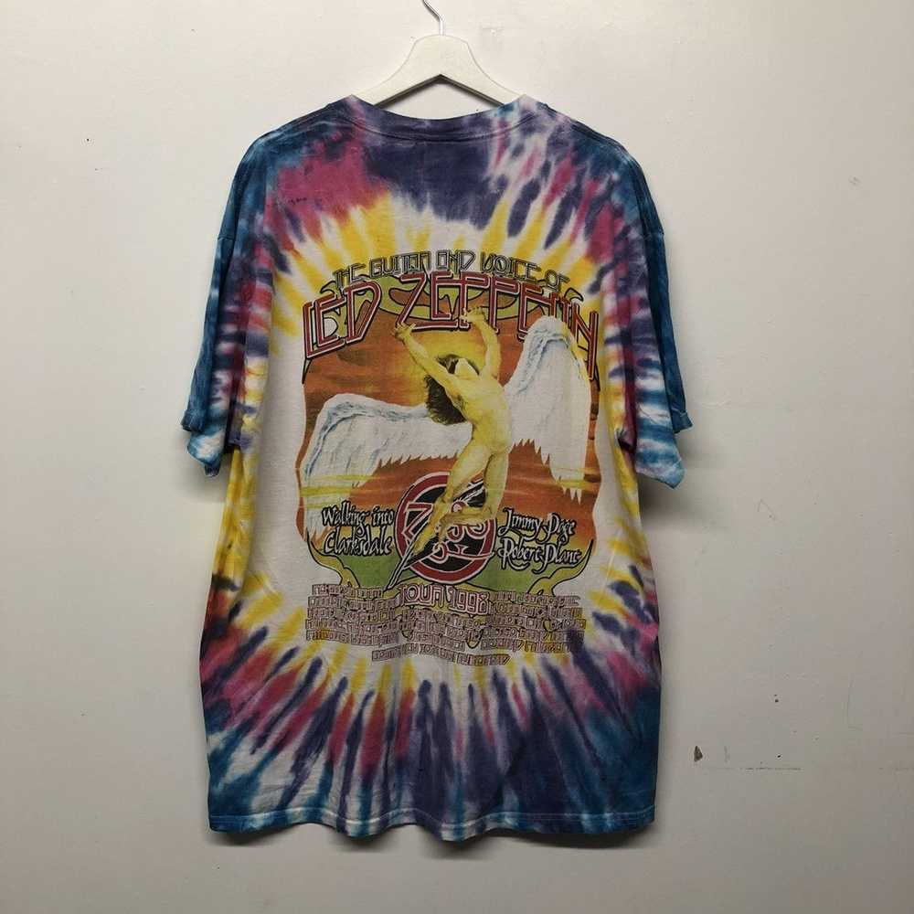 Vintage Vintage 90’s Led Zeppelin Tie Dye Band Te… - image 2