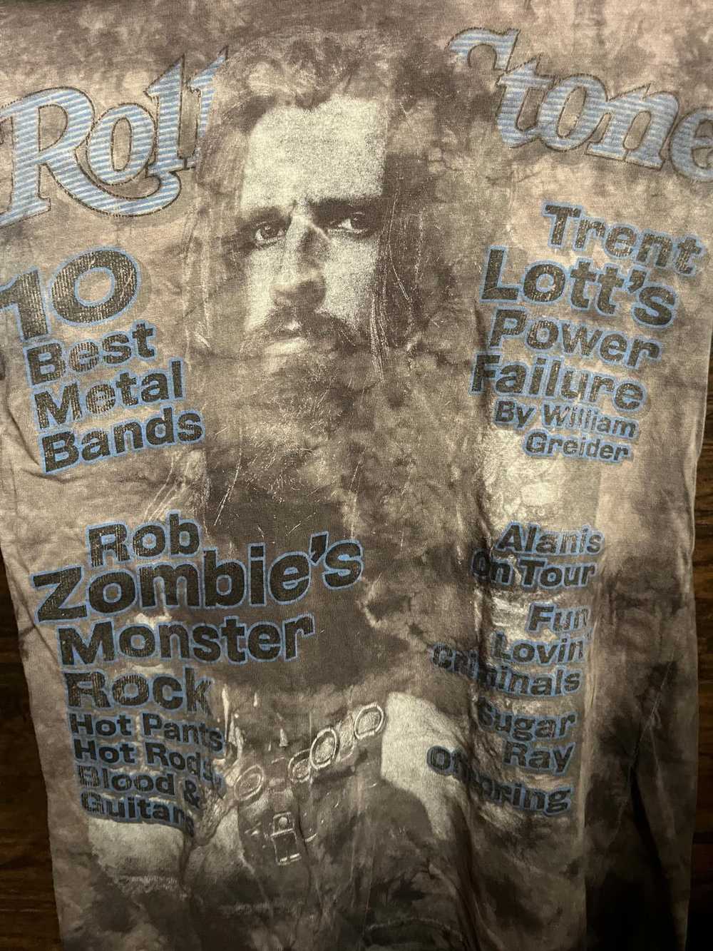 Designer Rolling Stone Rob Zombie Cover T-shirt -… - image 3