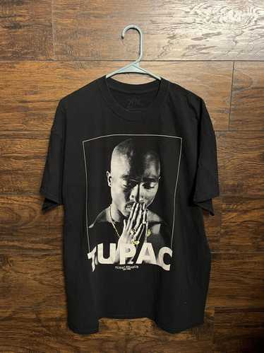 Designer 2Pac Memorial T-shirt - Tupac Shakur Gold