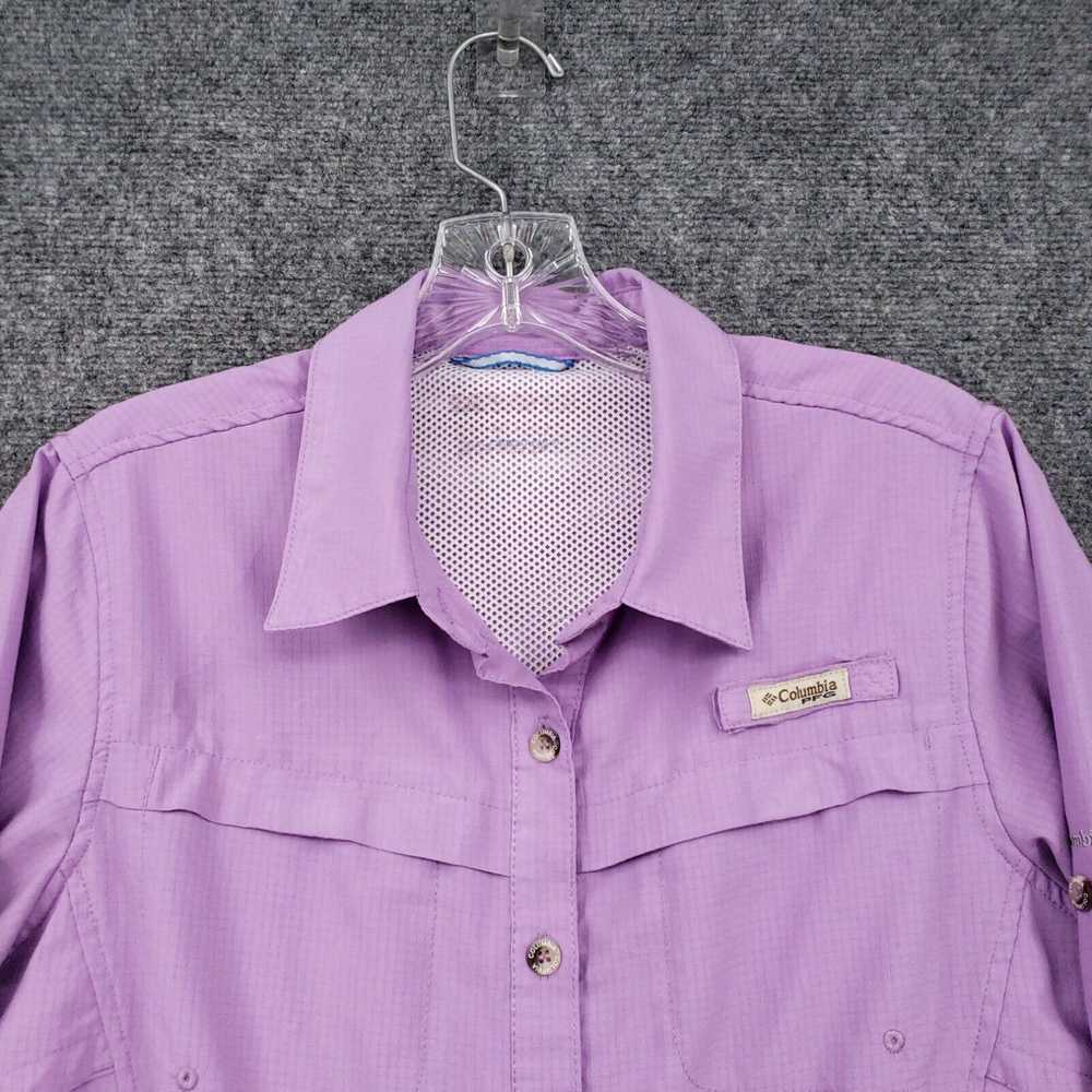 Vintage Columbia PFG Shirt Womens L Large Purple … - image 3