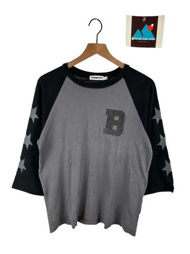 Bape Bape B Logo Print L/S T-Shirt