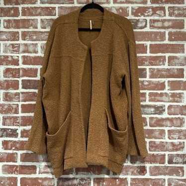 B36 Free People Womens Brown Oversized Textured O… - image 1