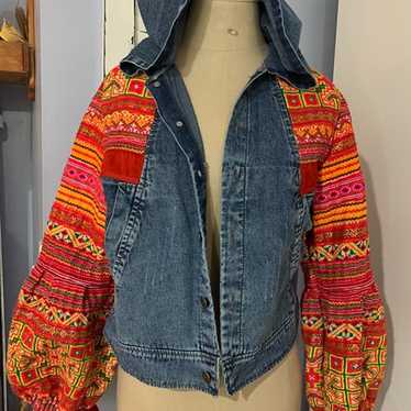 Hmong modern fashion jean jacket