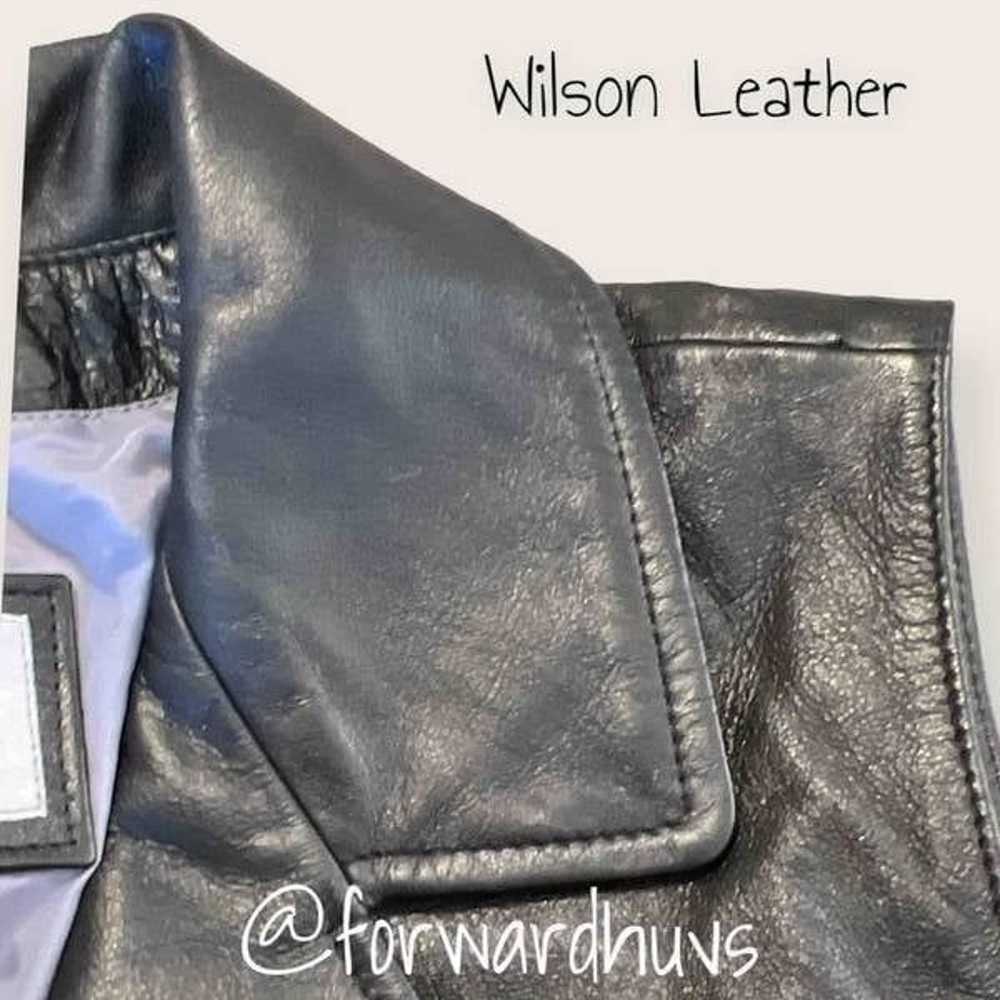 Wilson Leather Maxima Black Leather Fitted Vest S… - image 12