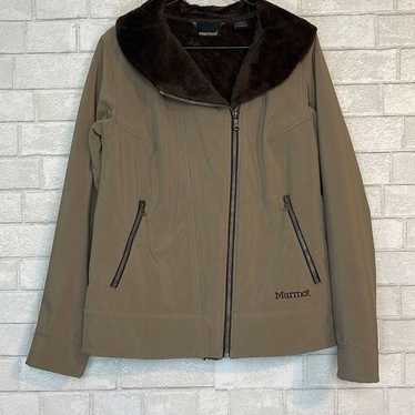 Marmot Faux Fur Collar Softshell Jacket XL - image 1