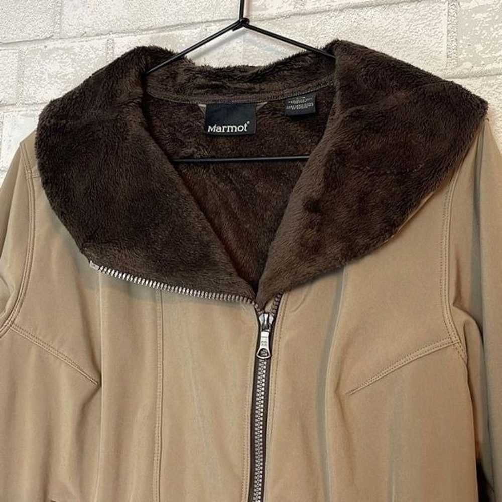 Marmot Faux Fur Collar Softshell Jacket XL - image 3