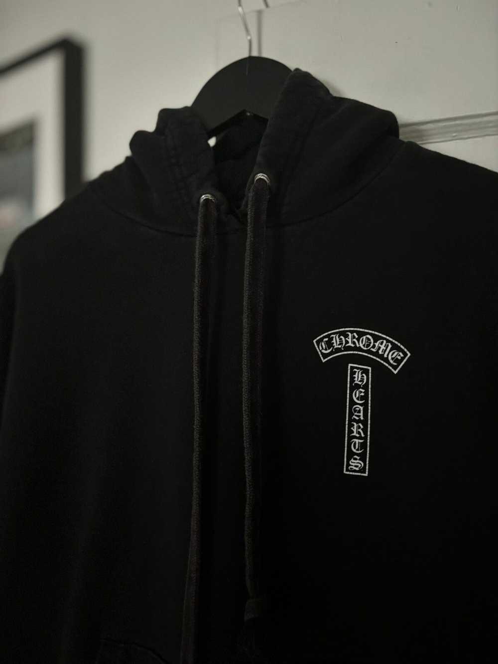 Chrome Hearts SUN FADED T BAR SCROLL HOODIE - image 6