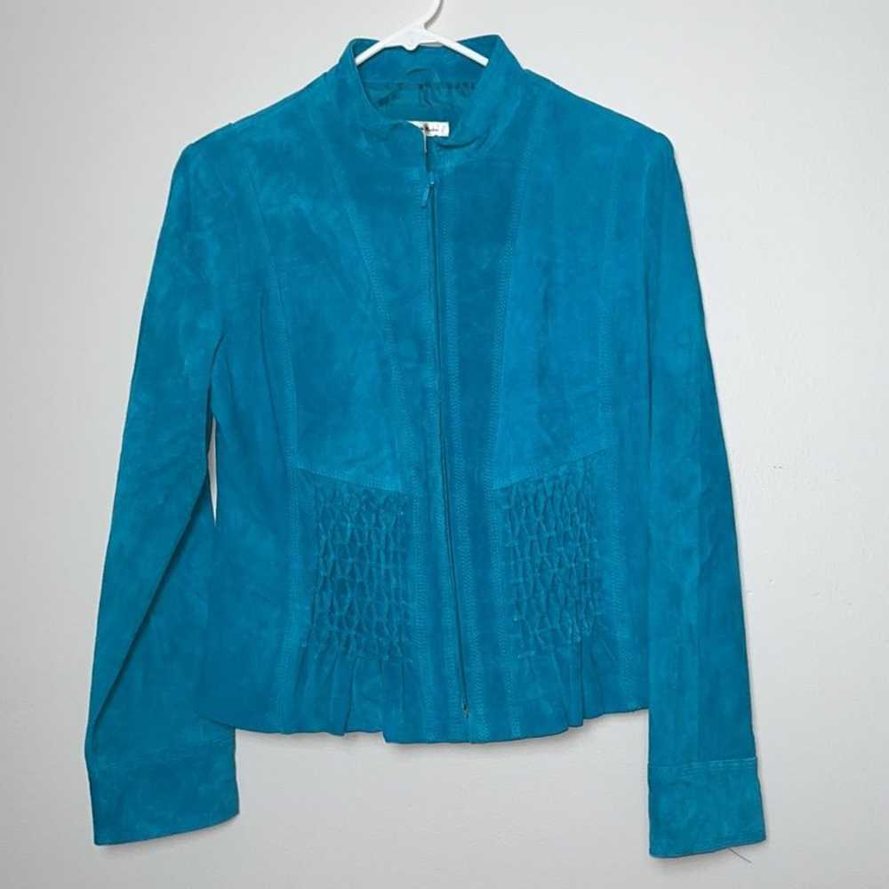 Vintage Turquoise Leather Jacket 10 - image 1