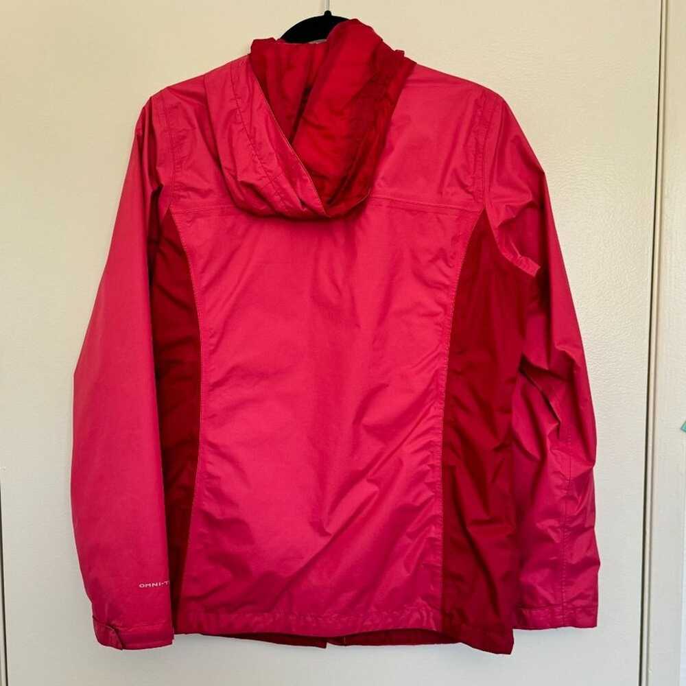 EUC Columbia Womens Rain Jacket Pink Size Meduim - image 2