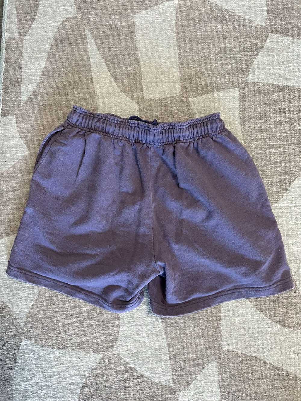 Eric Emanuel Eric Emanuel Sweat Shorts Purple/Yel… - image 2