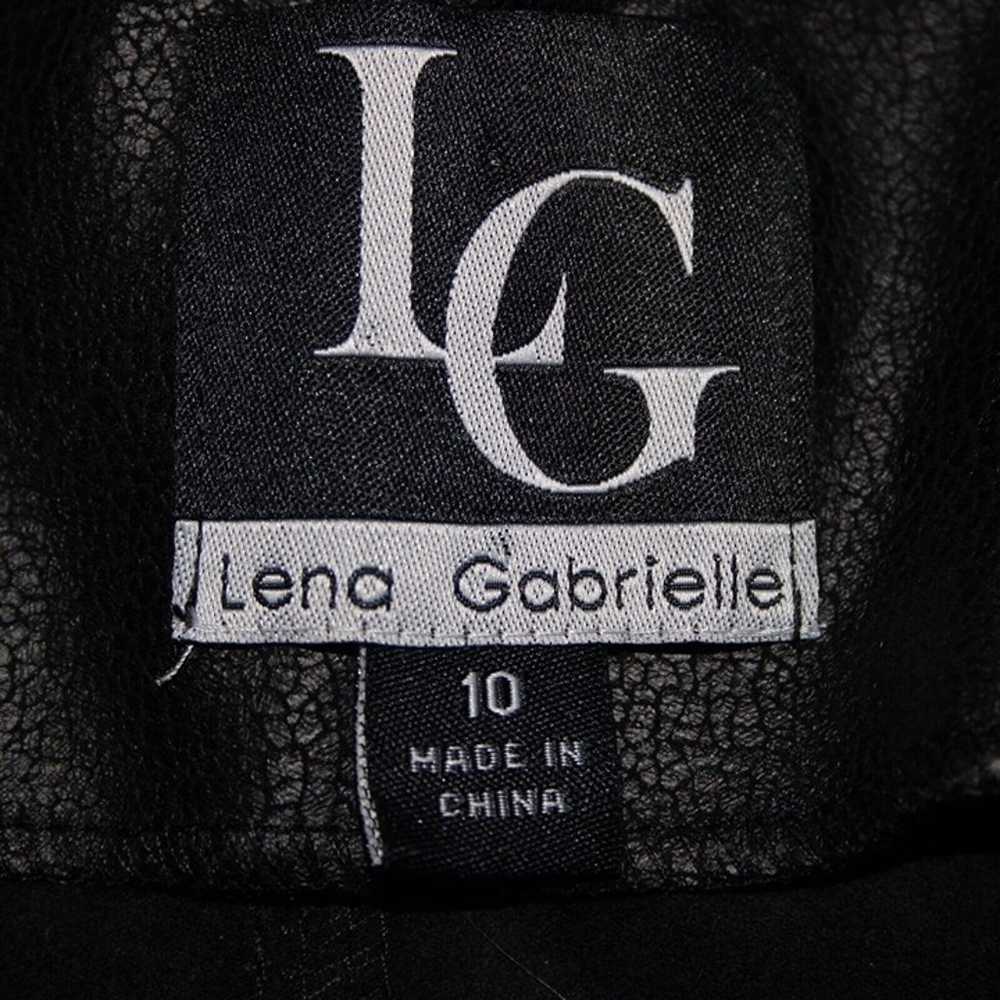 Lena Gabrielle Sz 10 Black Rhinestone Faux Pocket… - image 7