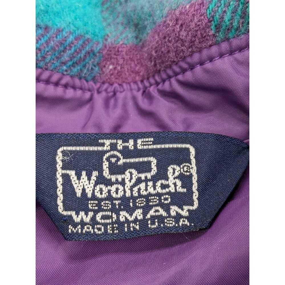 Vintage 70s Women Woolrich Thick Wool Flannel Pla… - image 2