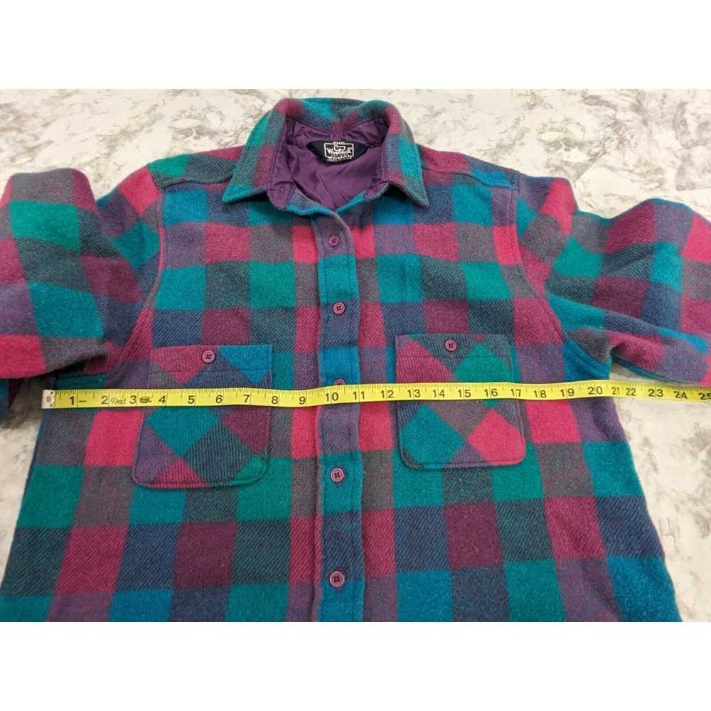 Vintage 70s Women Woolrich Thick Wool Flannel Pla… - image 7