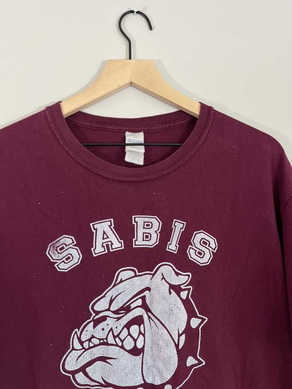 Vintage Vintage Distressed Sabis Bulldogs Paint S… - image 2
