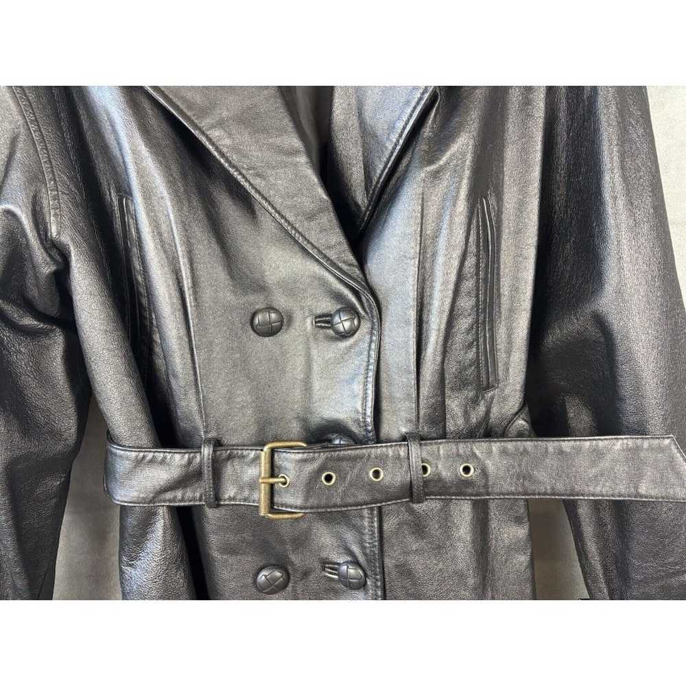 Paradox Leather Jacket Blazer Double Breasted Bel… - image 11