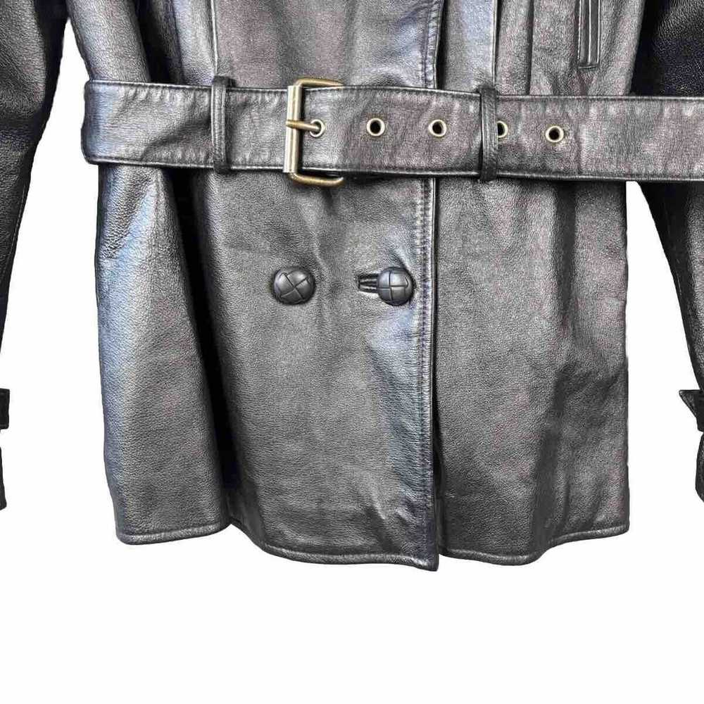 Paradox Leather Jacket Blazer Double Breasted Bel… - image 12