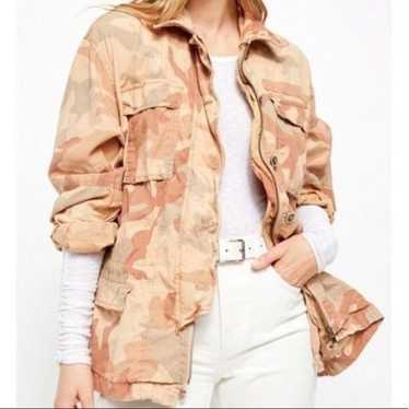 Free People Lead The Way Camouflage Utility Jacket