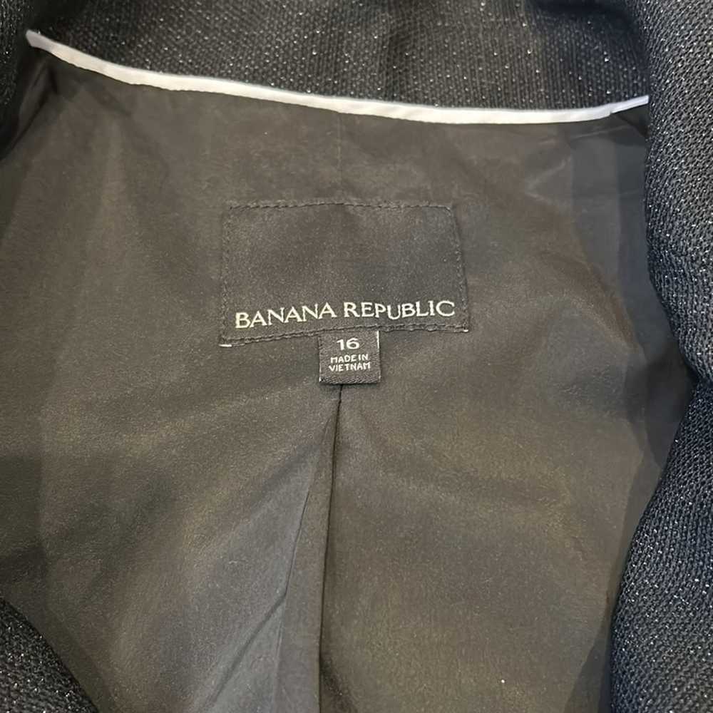 NWOT Banana Republic Black Metallic Shimmer Floun… - image 9