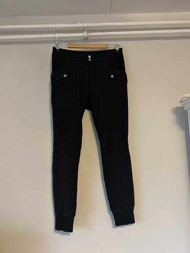 Balmain Navy Biker Sweat Pants