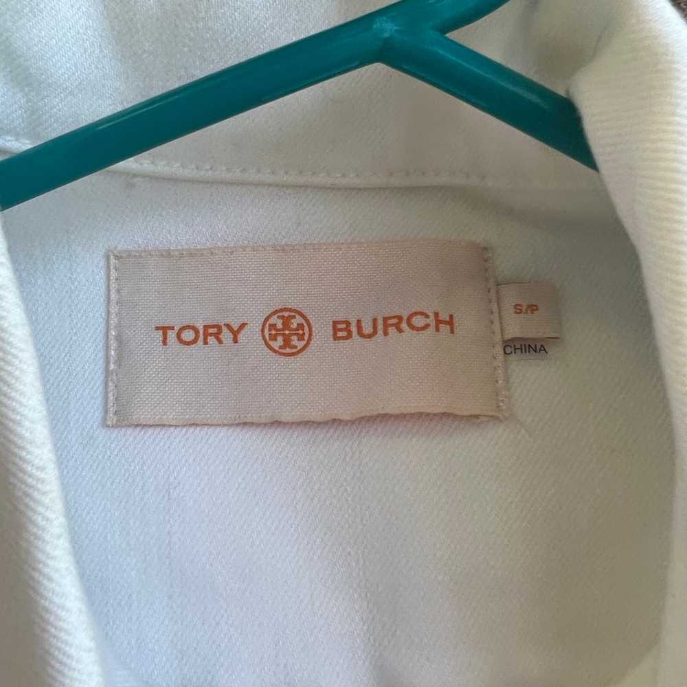 Tory Burch white denim Jacket S new without tag - image 3