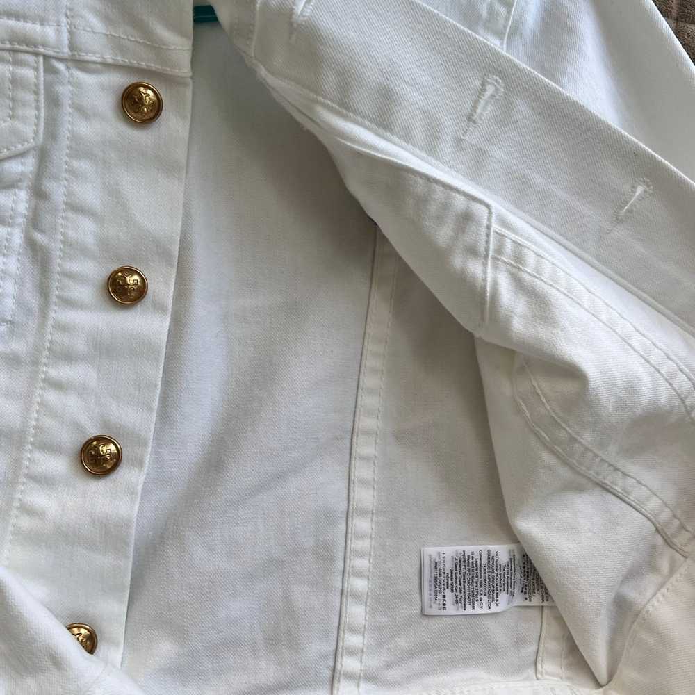 Tory Burch white denim Jacket S new without tag - image 4