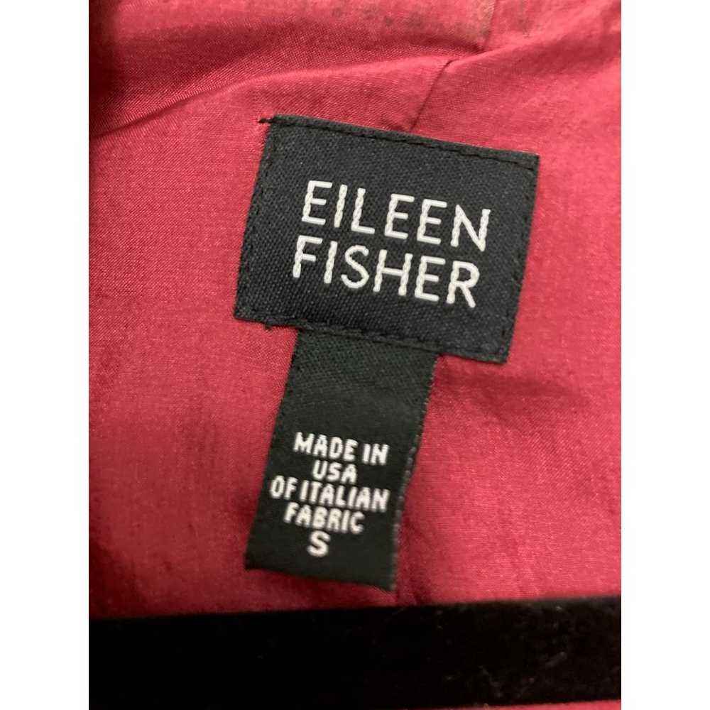 Eileen Fisher Pink Iridescent Linen Blend Open Fr… - image 2