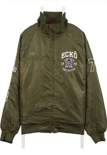Vintage 90's Ecko unltd. Bomber Jacket Echo Zip U… - image 1