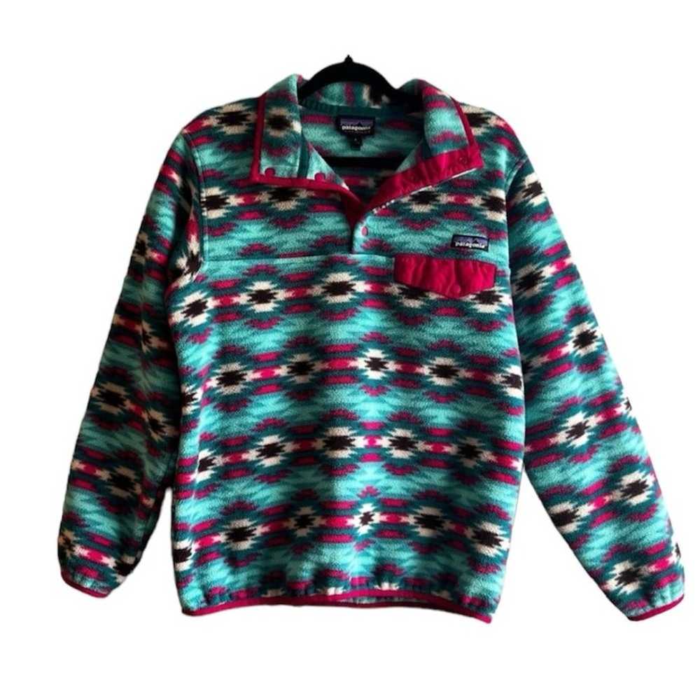 Patagonia Synchilla Snap-T Pullover Fleece Aztec … - image 1
