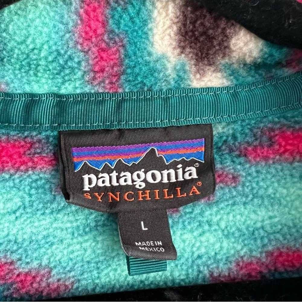 Patagonia Synchilla Snap-T Pullover Fleece Aztec … - image 4