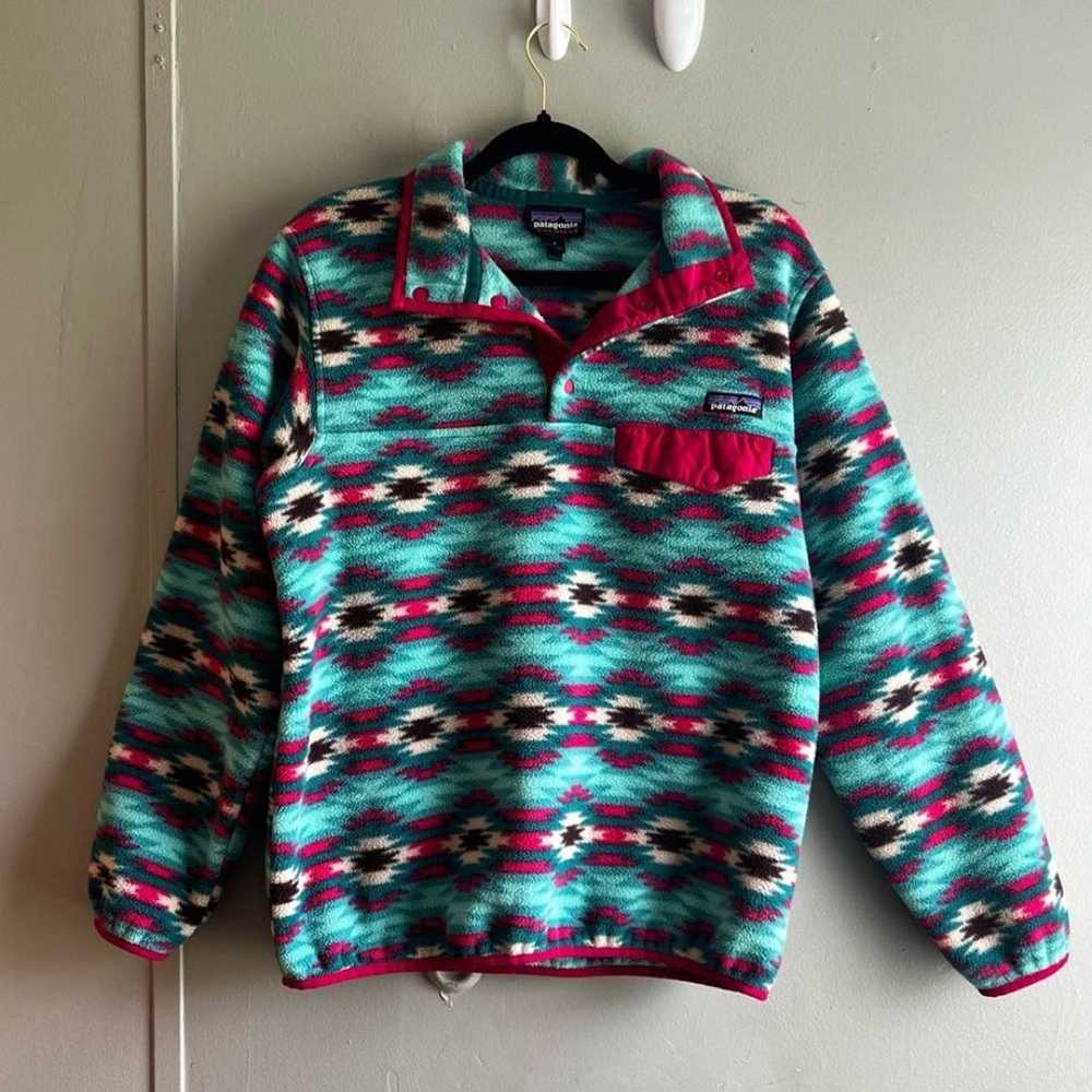 Patagonia Synchilla Snap-T Pullover Fleece Aztec … - image 7
