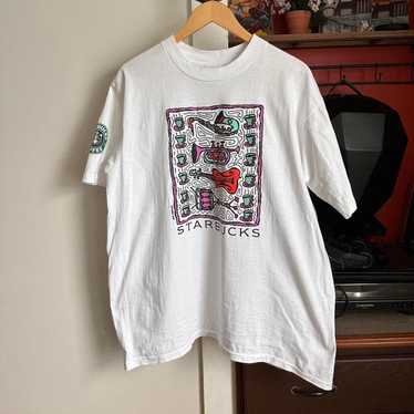 Made In Usa × Vintage Vintage 1993 Starbucks Shirt - image 1