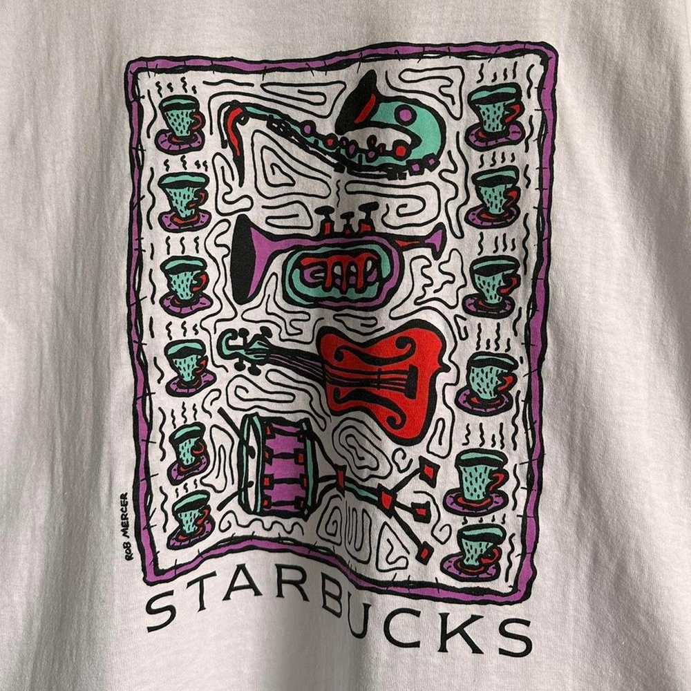 Made In Usa × Vintage Vintage 1993 Starbucks Shirt - image 3