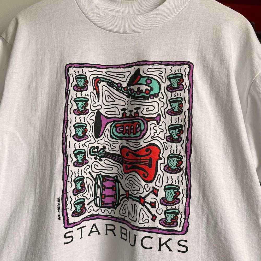 Made In Usa × Vintage Vintage 1993 Starbucks Shirt - image 4