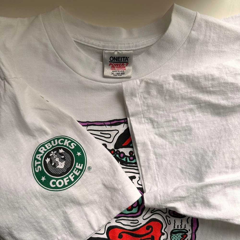 Made In Usa × Vintage Vintage 1993 Starbucks Shirt - image 8