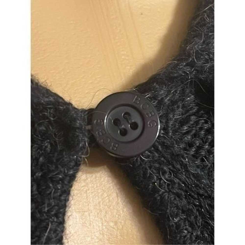 BCBGMaxAzria alpaca cable knit poncho black small… - image 4