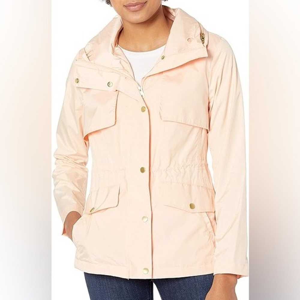COLE HAAN Women's Short Packable Rain Jacket Pink… - image 1