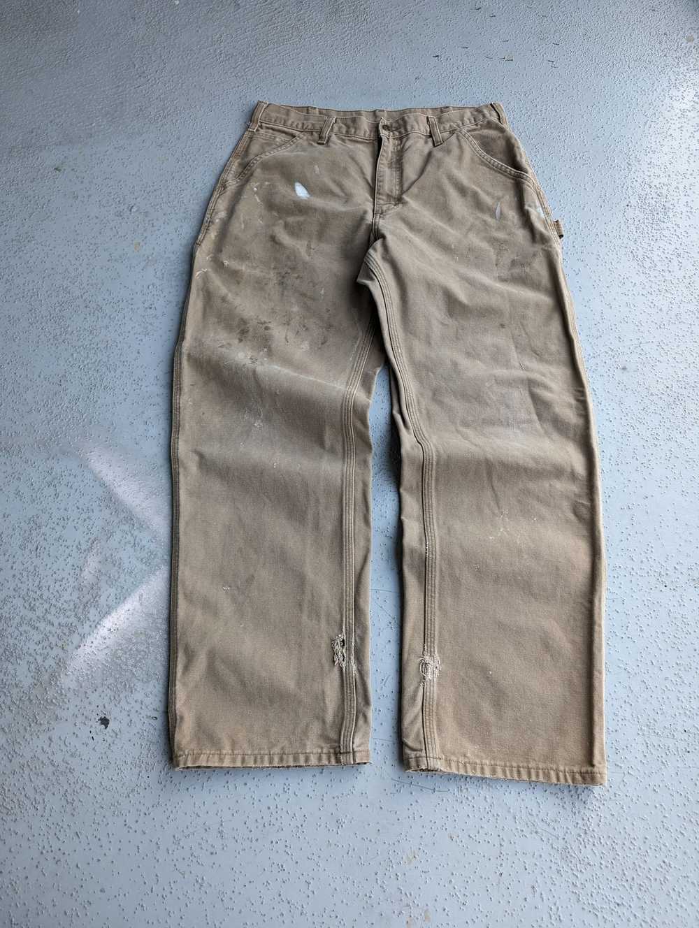 Carhartt × Jnco × Vintage 34x32 Crazy vtg Carhart… - image 9