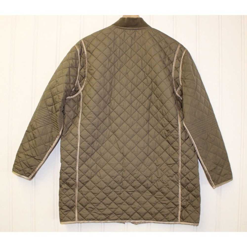 $298 Monrow Women's Green Quilted Full-Zip Jacket… - image 10