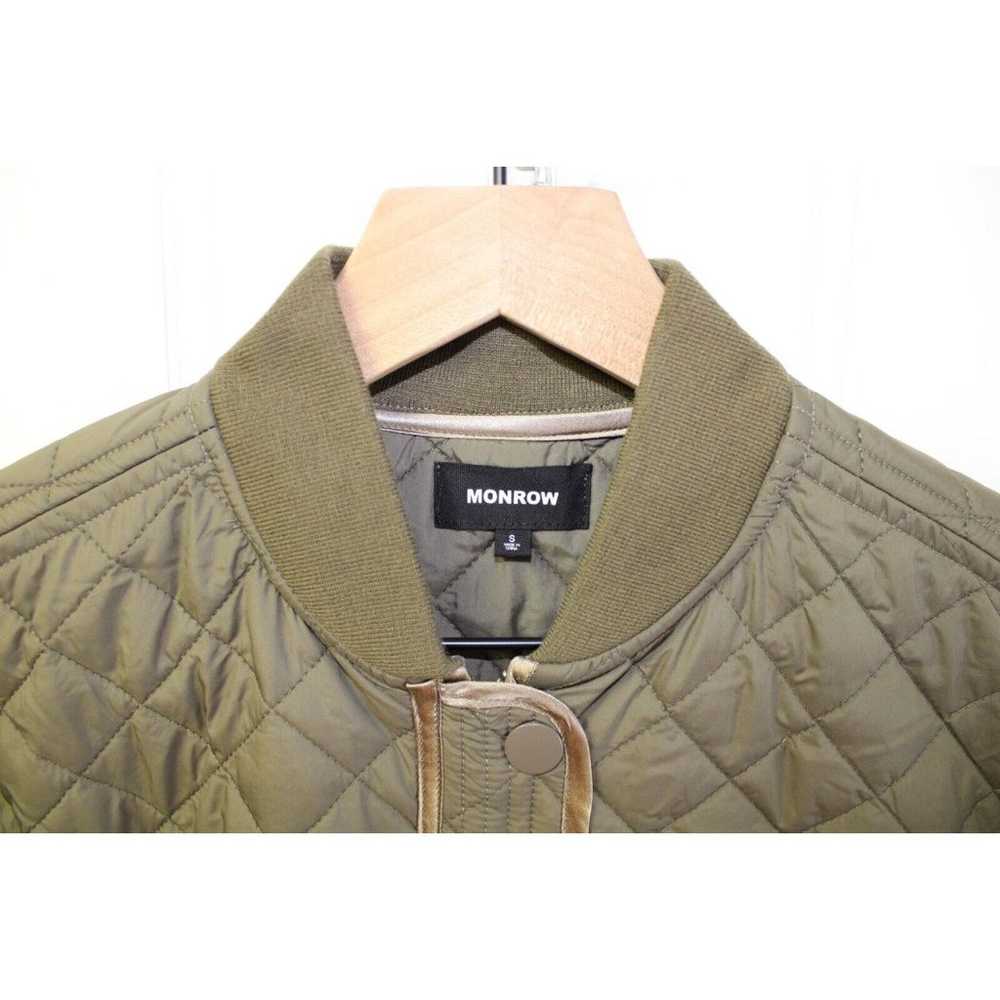 $298 Monrow Women's Green Quilted Full-Zip Jacket… - image 5
