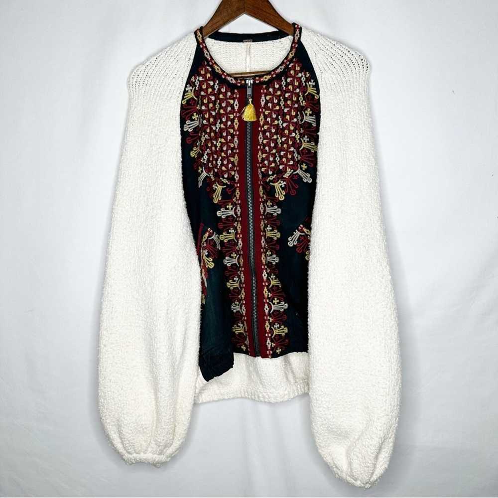 FREE PEOPLE Two Faced Embroidered Jacket in Small - image 2