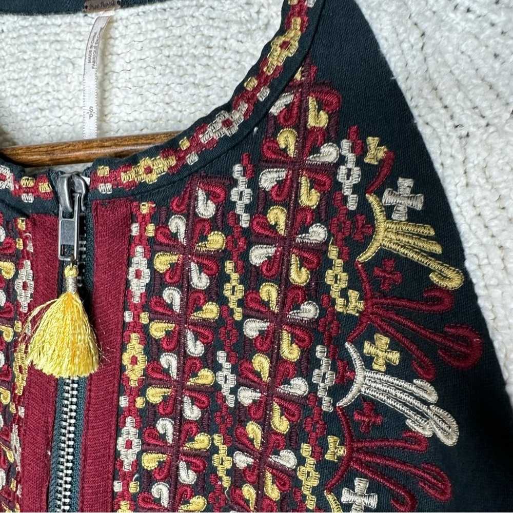 FREE PEOPLE Two Faced Embroidered Jacket in Small - image 7