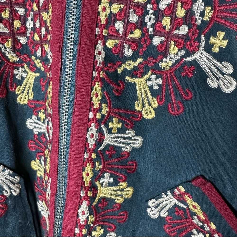 FREE PEOPLE Two Faced Embroidered Jacket in Small - image 8