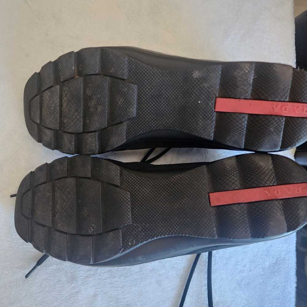 Prada Men's PRADA Leather Hiking Boots High-Top S… - image 6