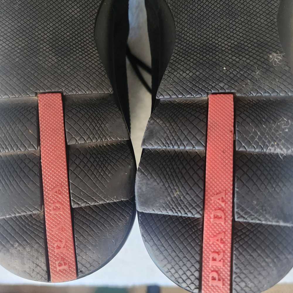 Prada Men's PRADA Leather Hiking Boots High-Top S… - image 7