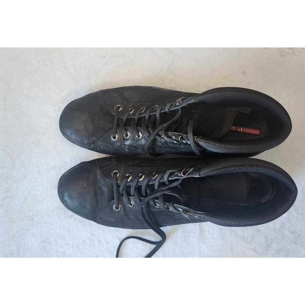Prada Men's PRADA Leather Hiking Boots High-Top S… - image 9