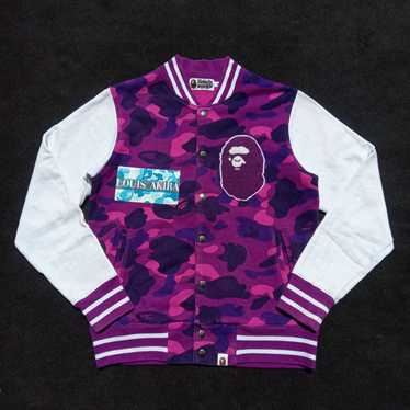 Bape Color Camo Sweat Varsity Jacket (2015) - image 1